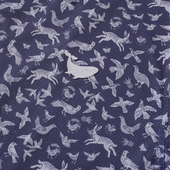 Yiume Island Daydream Hawaiian Island Daydream Print Short Sleeve Polo 2XL NWT - Picture 4 of 6